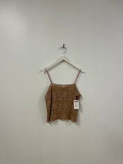 Nude blush string tank