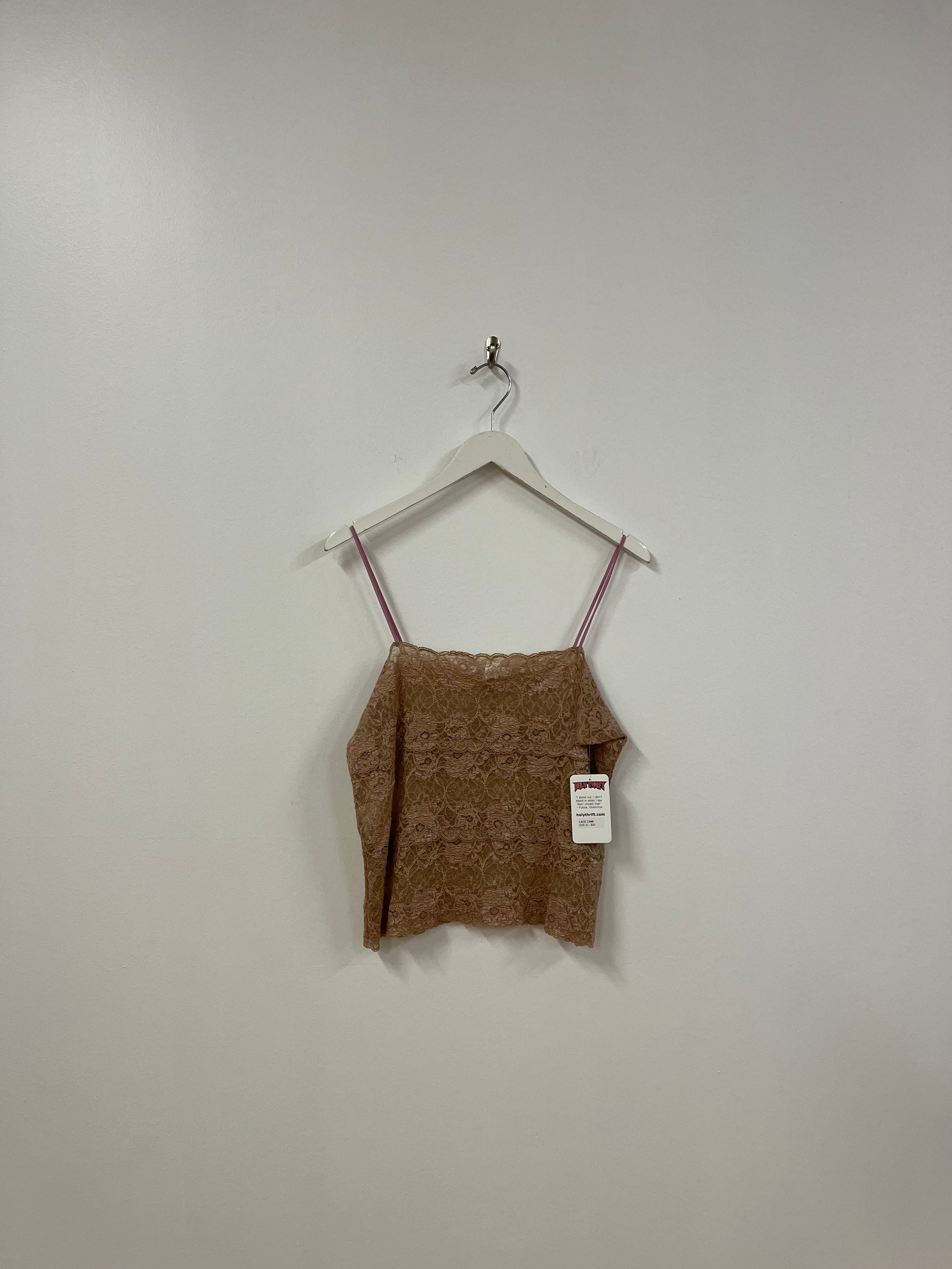 Nude blush string tank