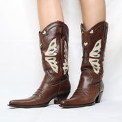 90s Butterfly Cowboy Boots (6)