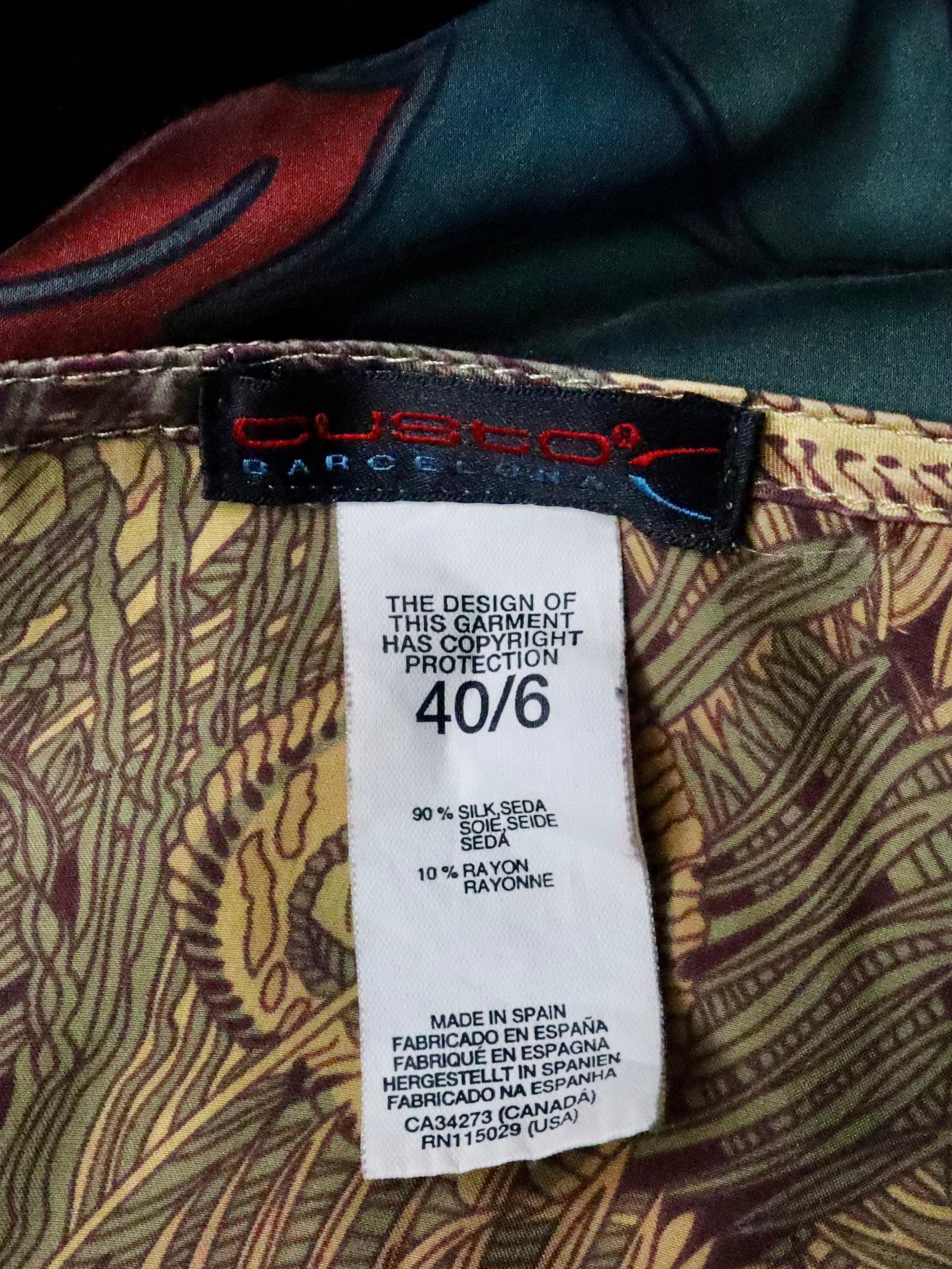 Custo Barcelona Silk Babydoll Dress (S-M) 