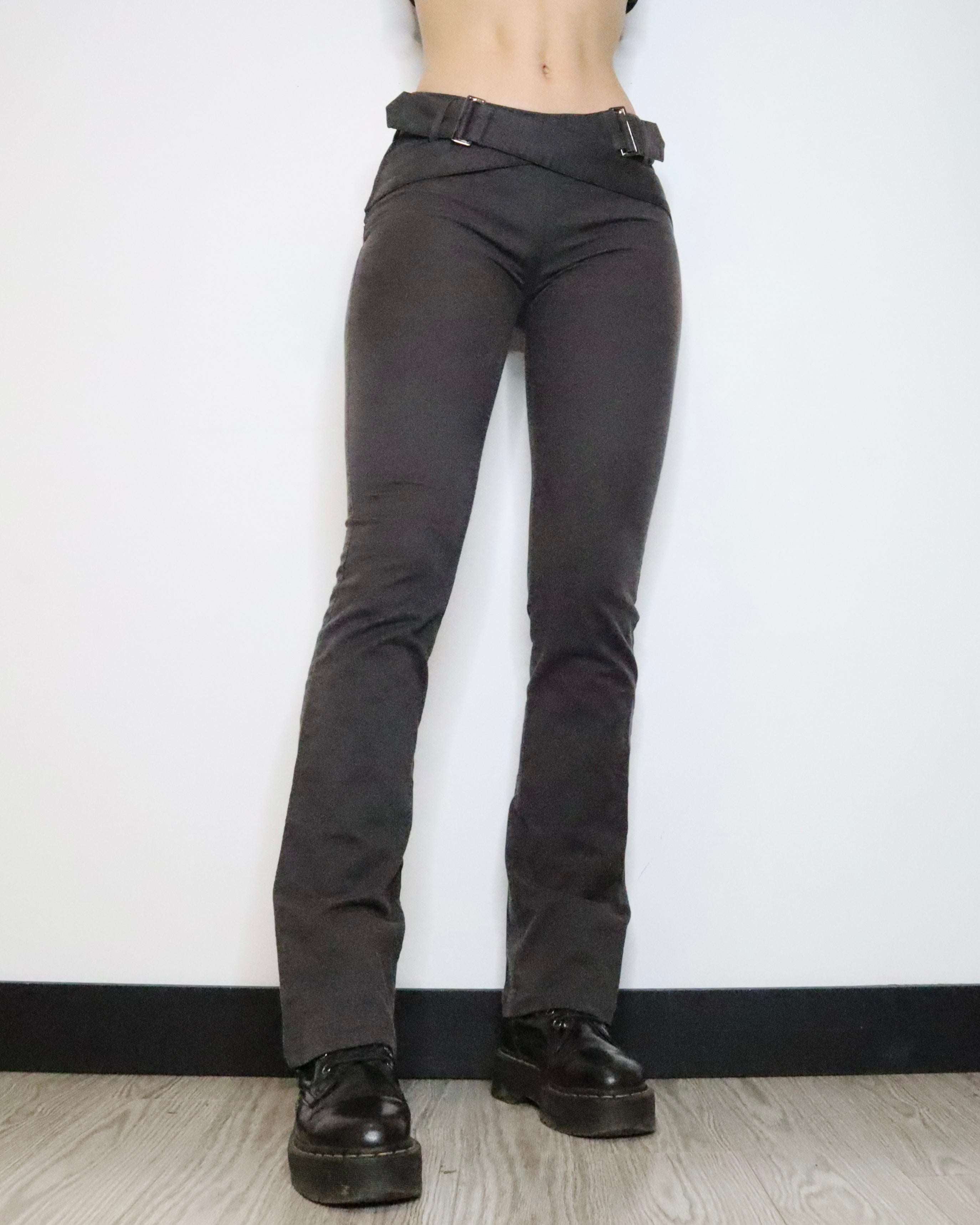 Gray Belted Pants (Small) 