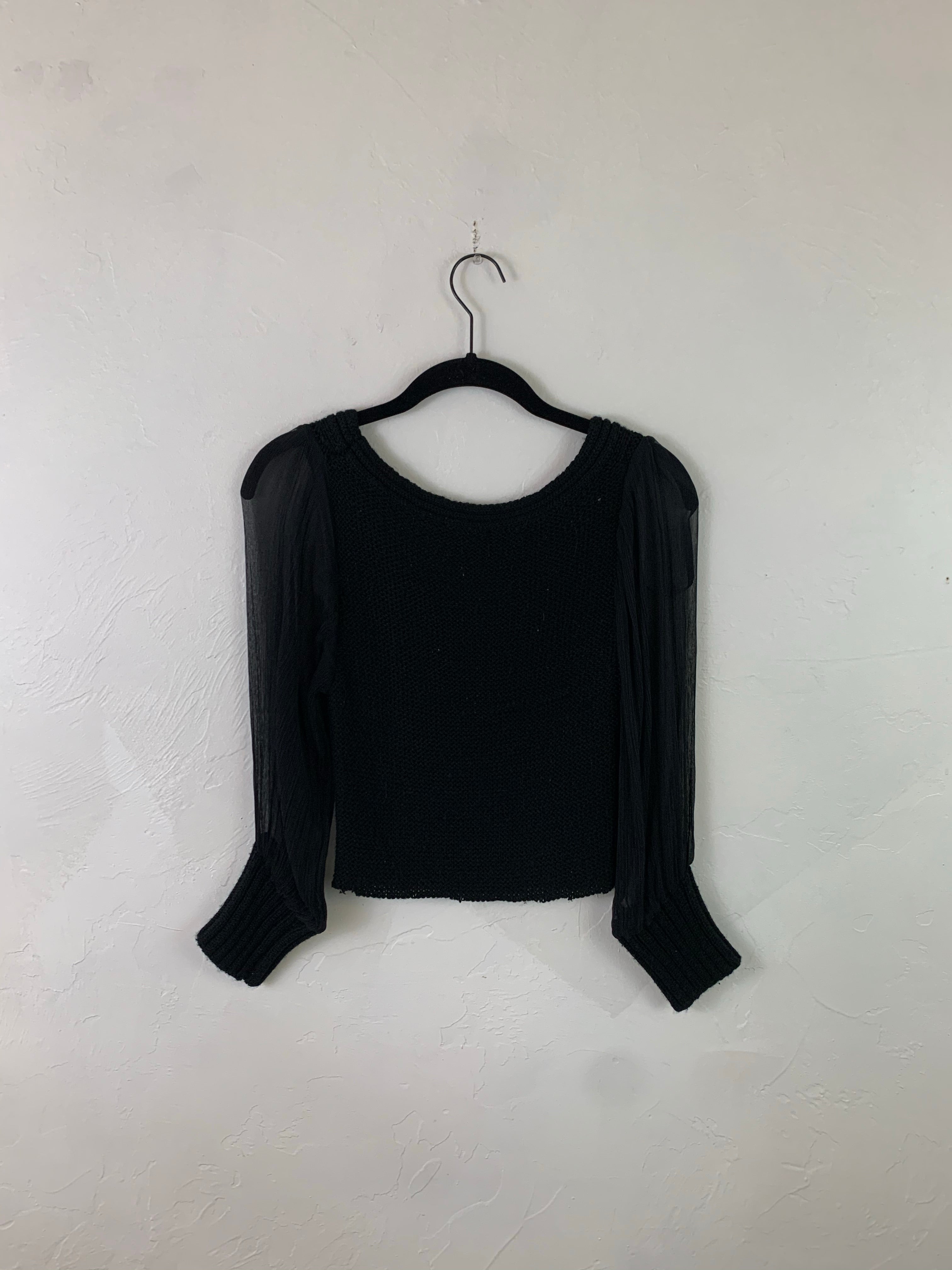 Bebe cable knit top