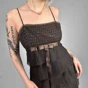 BCBG Chocolate Brown Party Dress (S)