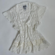 00s white eyelet top