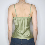 Green Silk Camisole (S-M) 