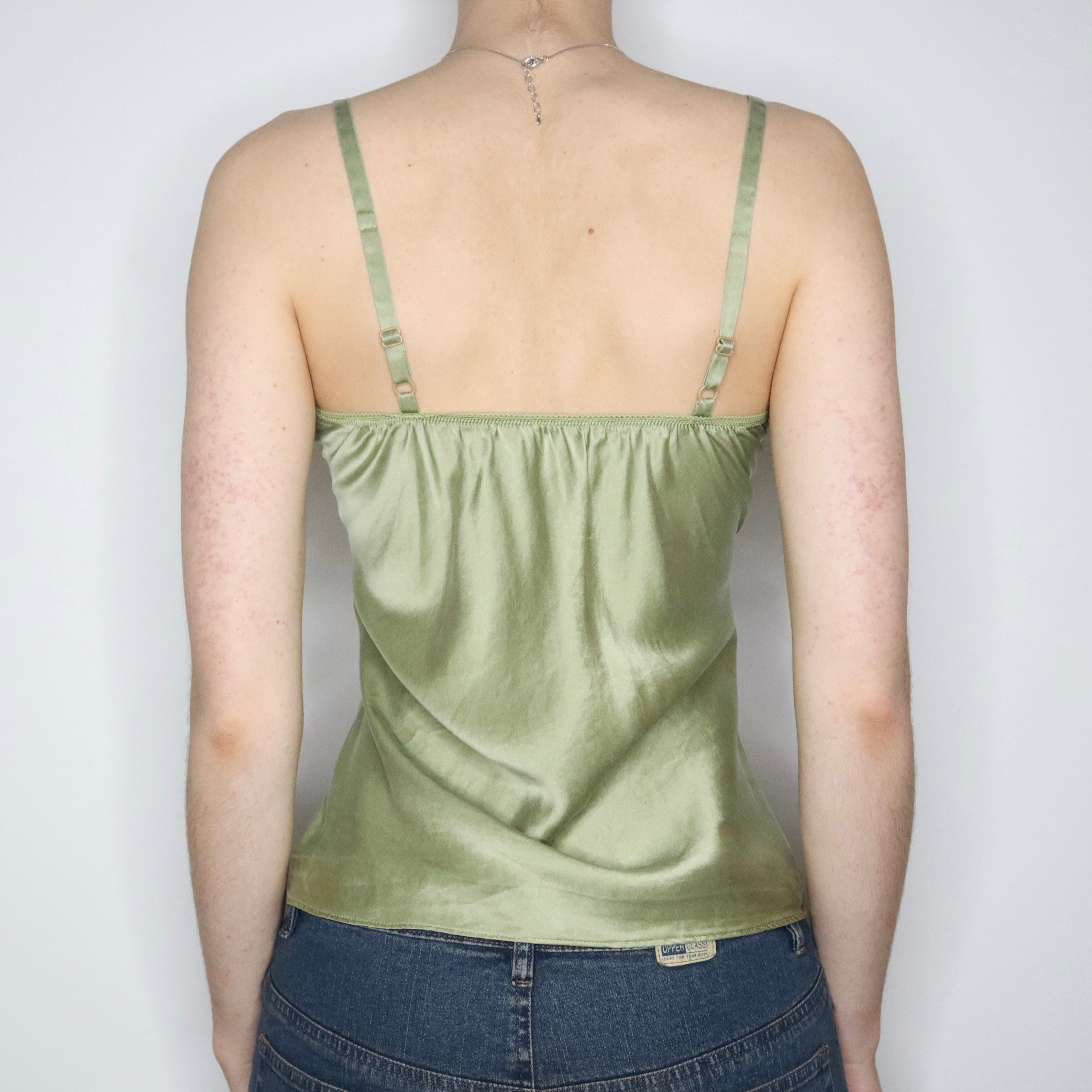 Green Silk Camisole (S-M) 