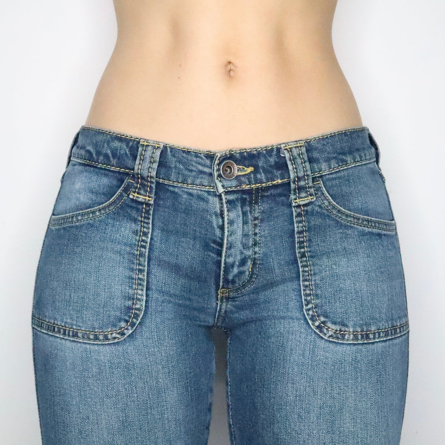 Low Rise Flare Jeans (Small)
