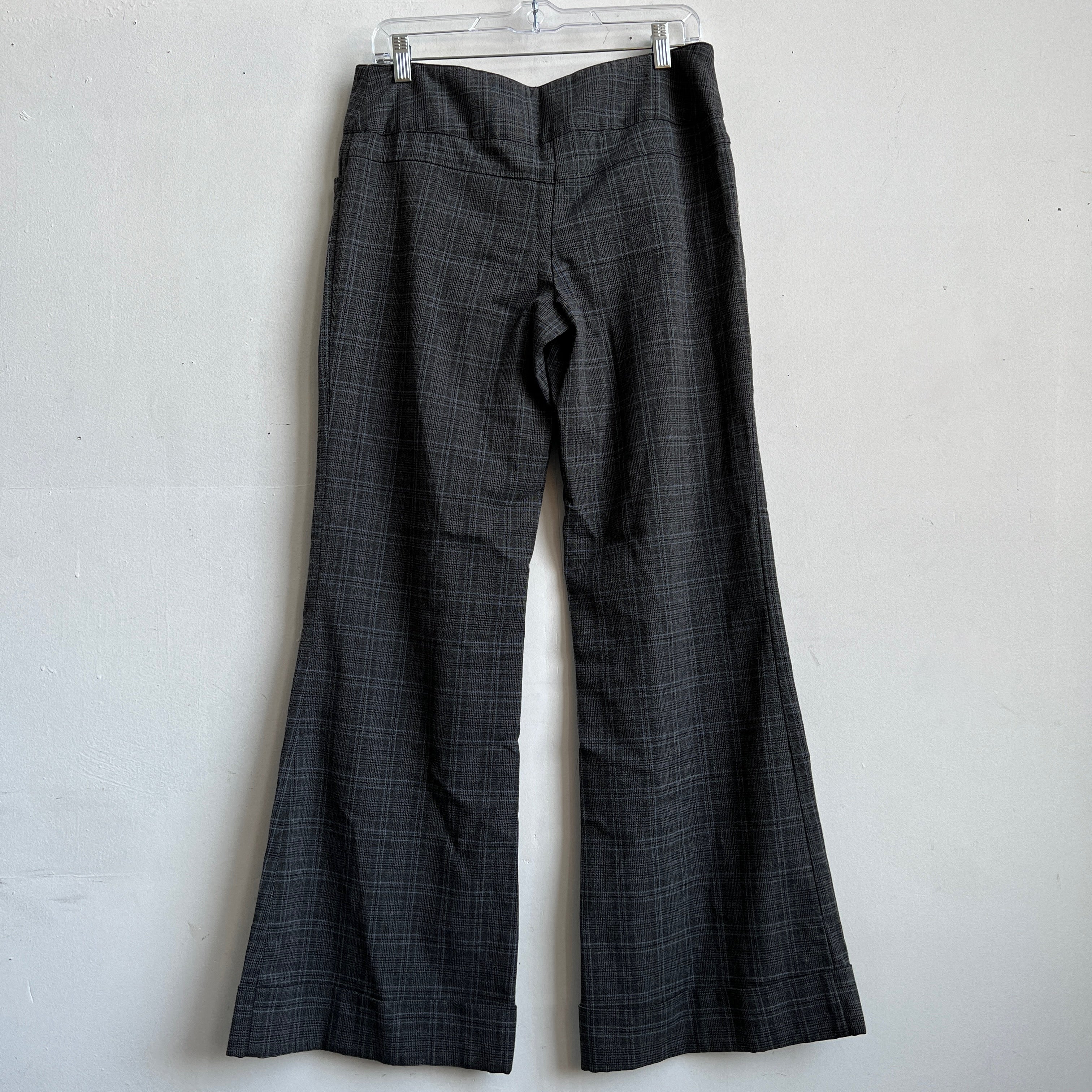 00s wide belt plaid pants