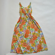 60s floral maxi slip