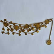 Gold coin chain belt