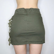 Grunge Green Mini Skirt (Medium)