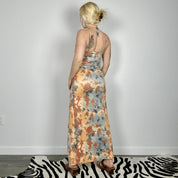 Scoop Neck Allover Print Maxi Dress