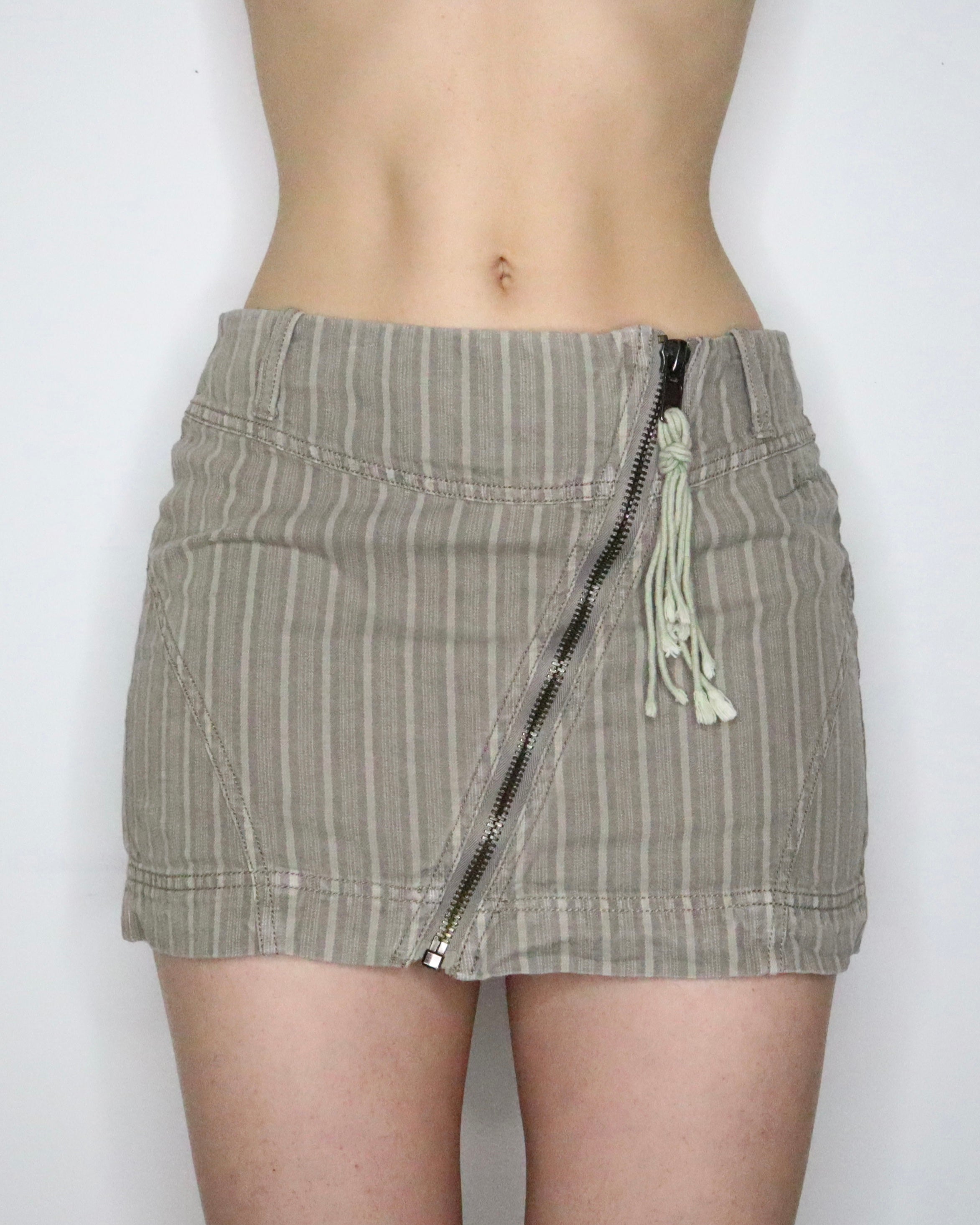 Khaki Mini Skirt (S-M) 