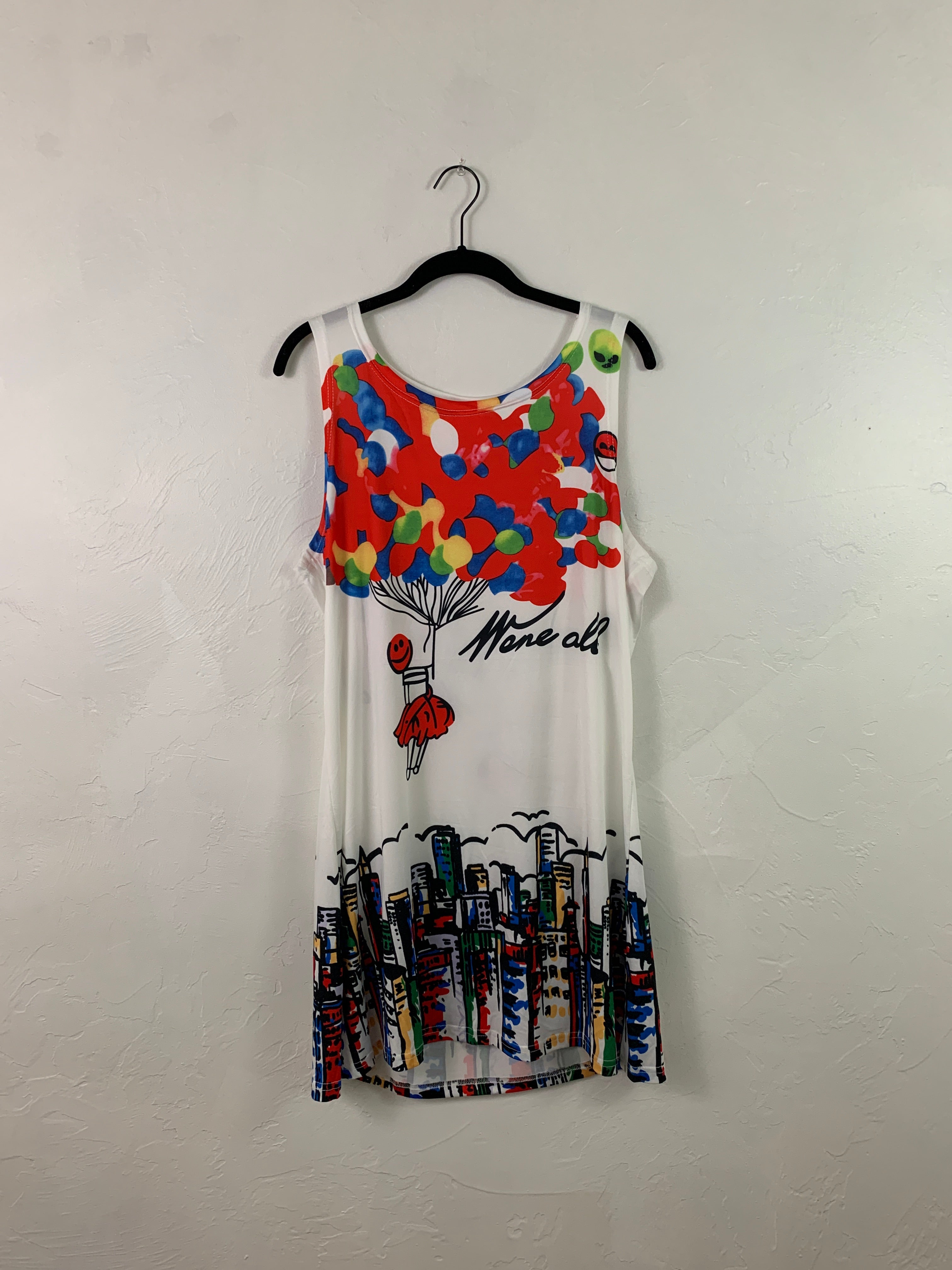 Graphic spandex dress