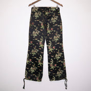 Dragon Print Satin Pants (XS)