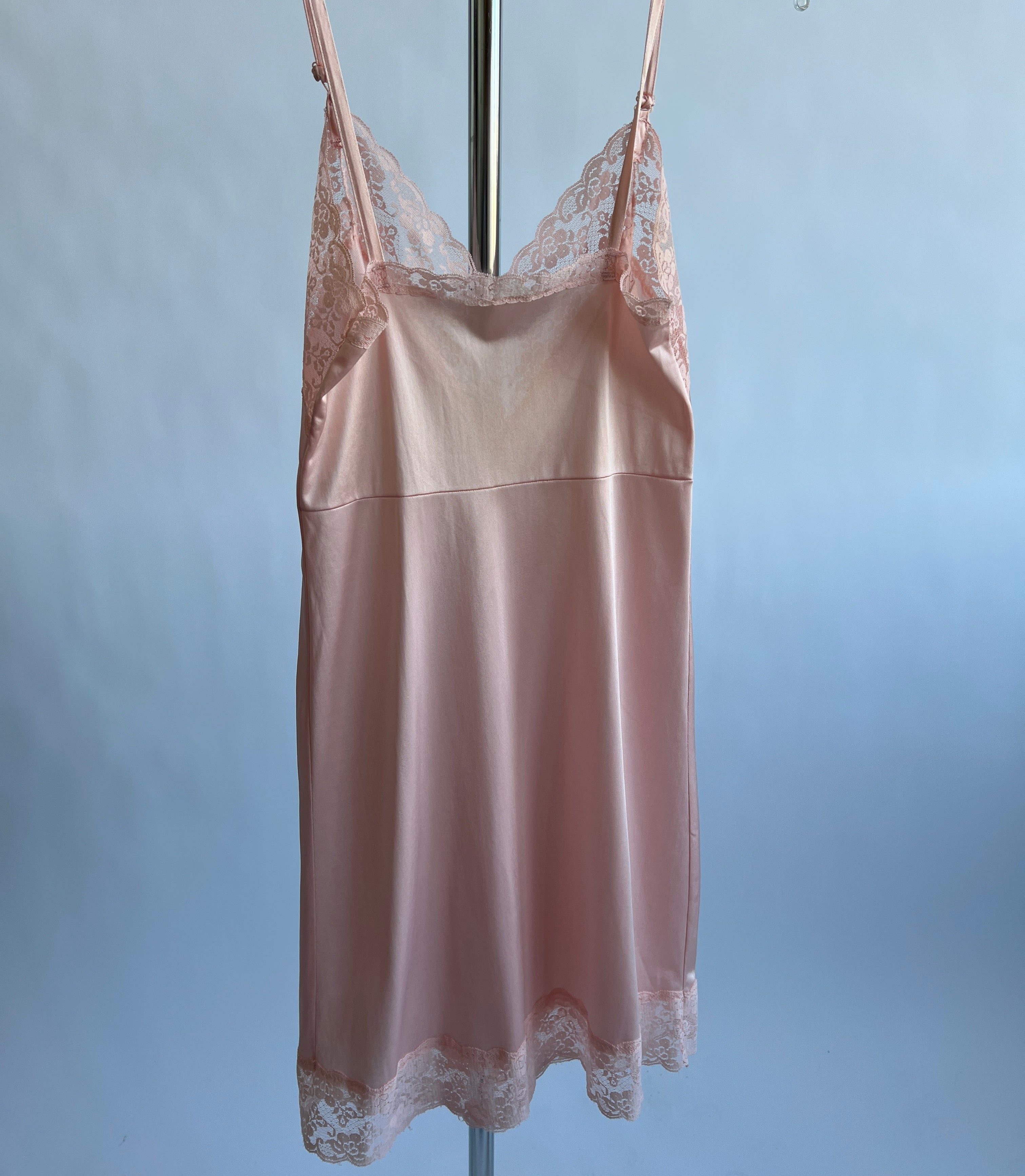 Vintage baby pink midi slip