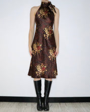 Ralph Lauren Paisley Silk Midi Dress (Medium)