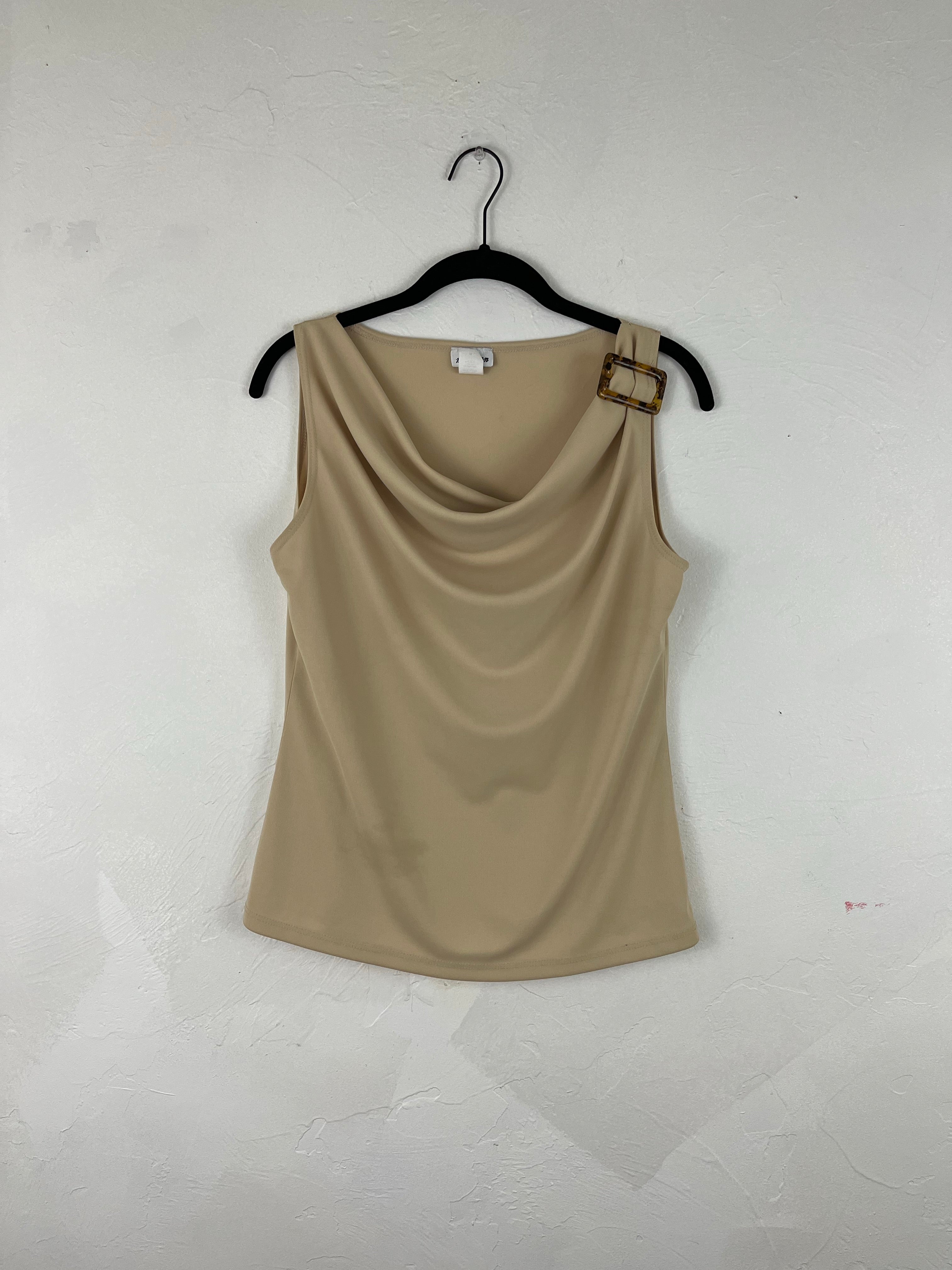 Cowl neck tortoise tank