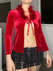 Y2K Velvety Cardigan