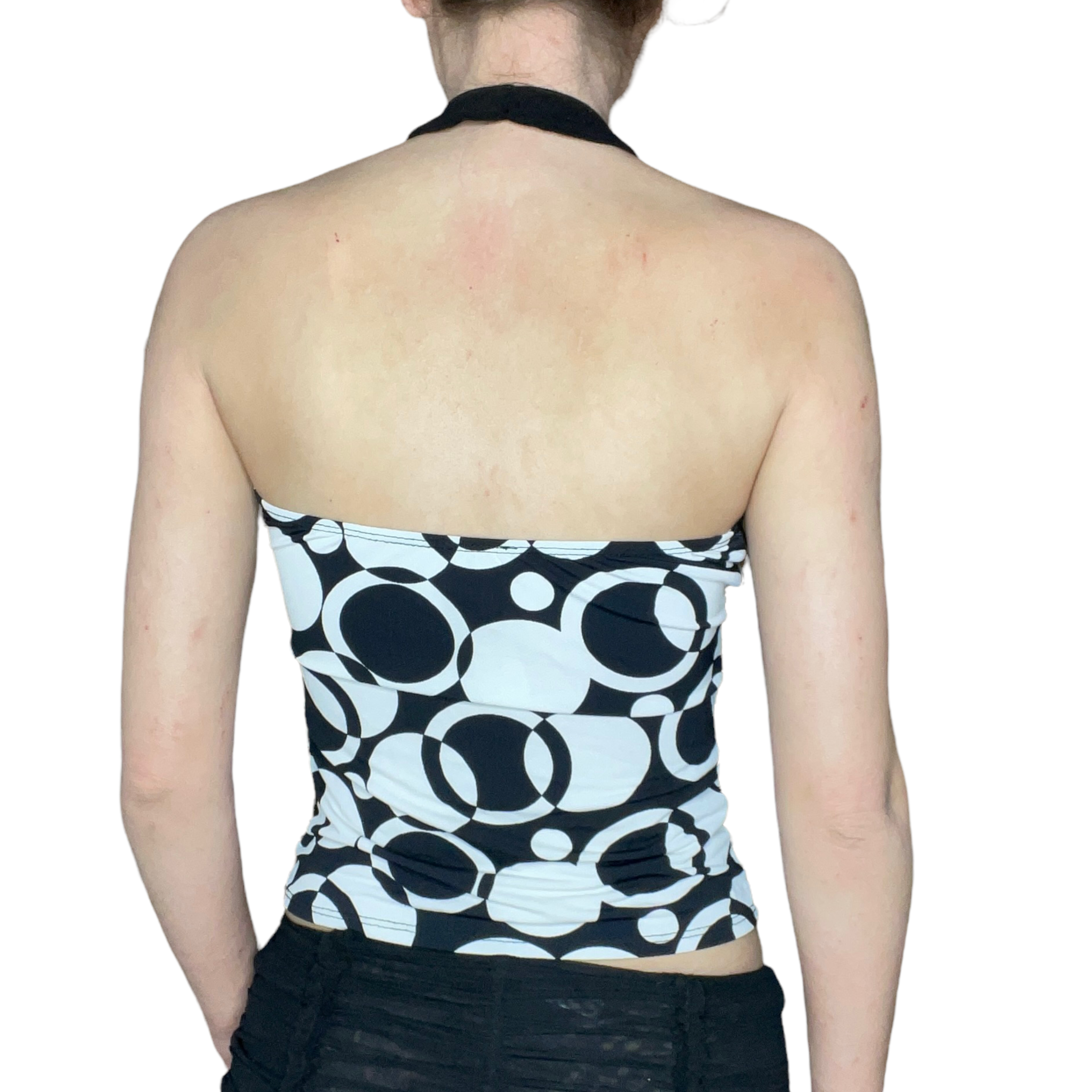 b&w Vintage Halter top