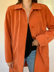 Y2K Esprit Orange Trench