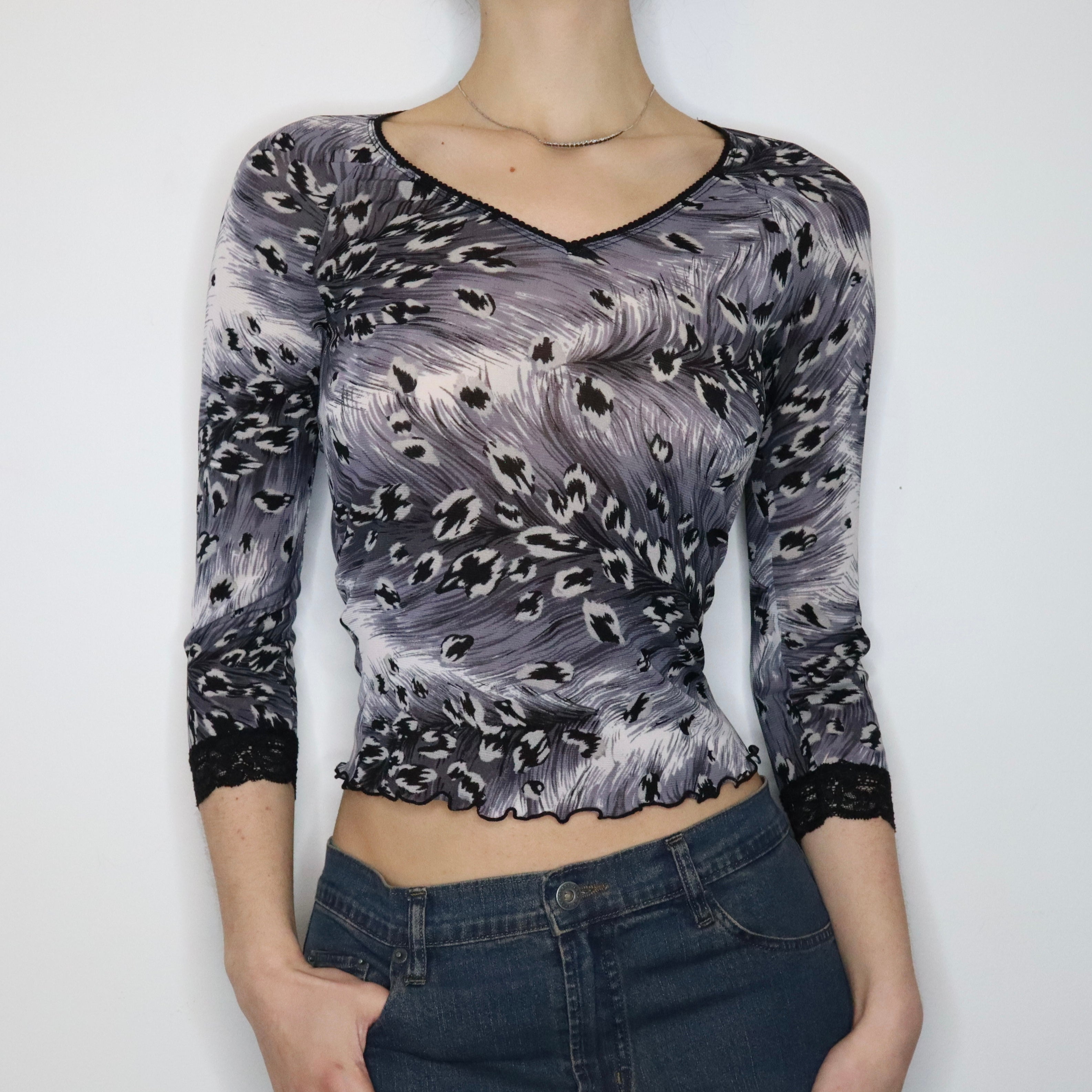 Guess Mesh Blouse (S-M)