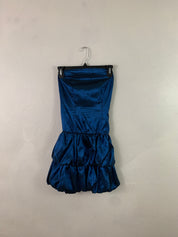 Dark blue strapless