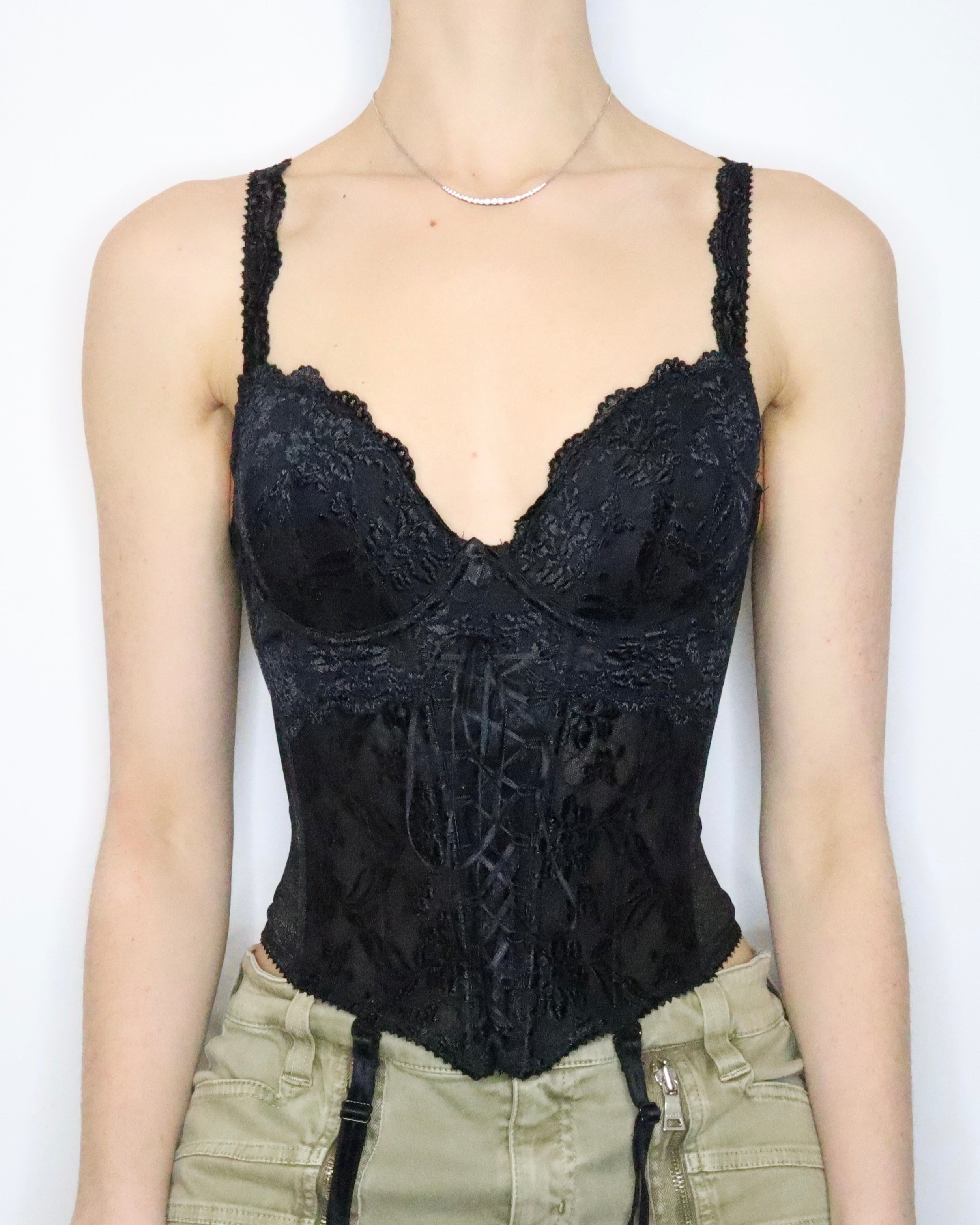 Black Lace Bustier (S-M) 