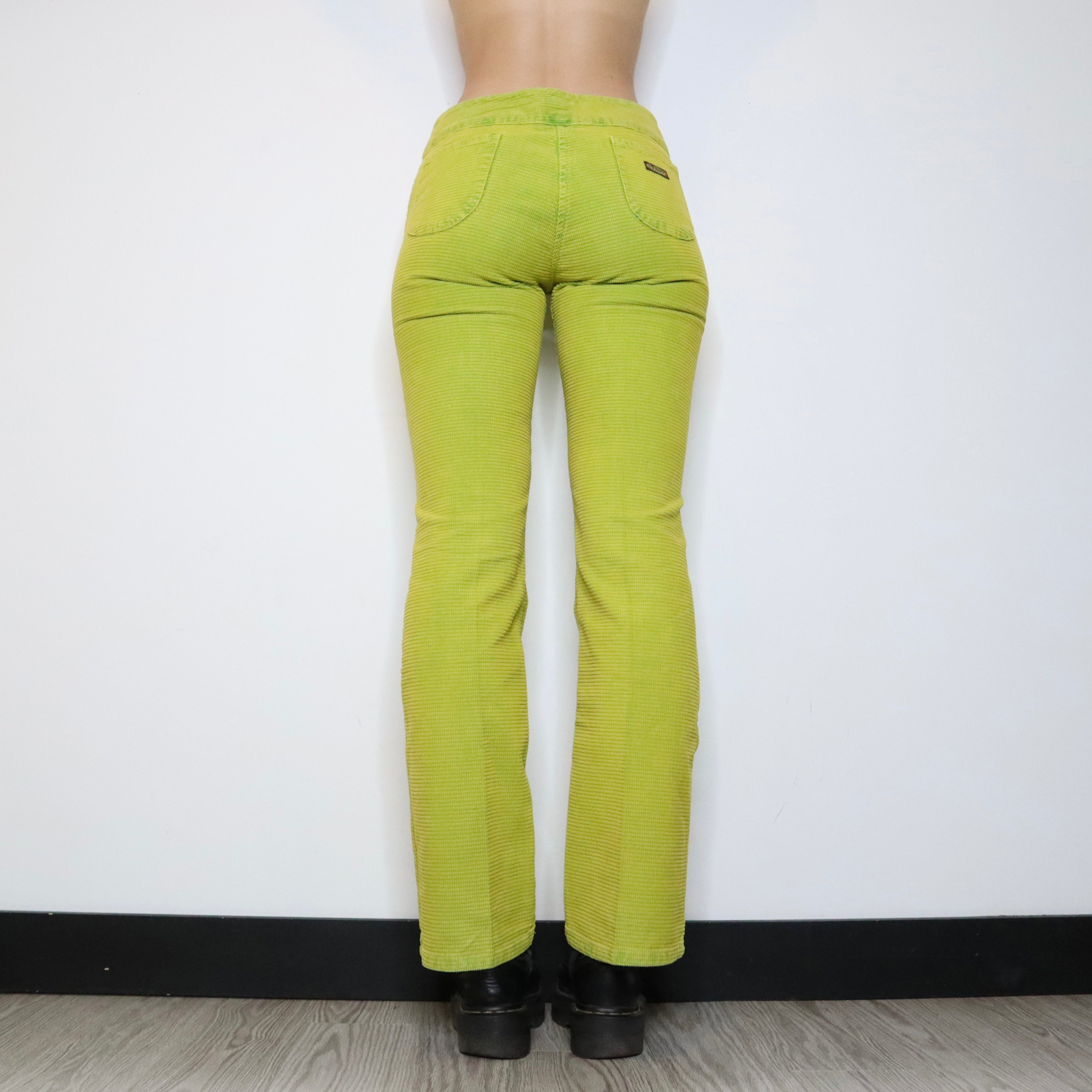 Miss Sixty Chartreuse Pants (S-M) 
