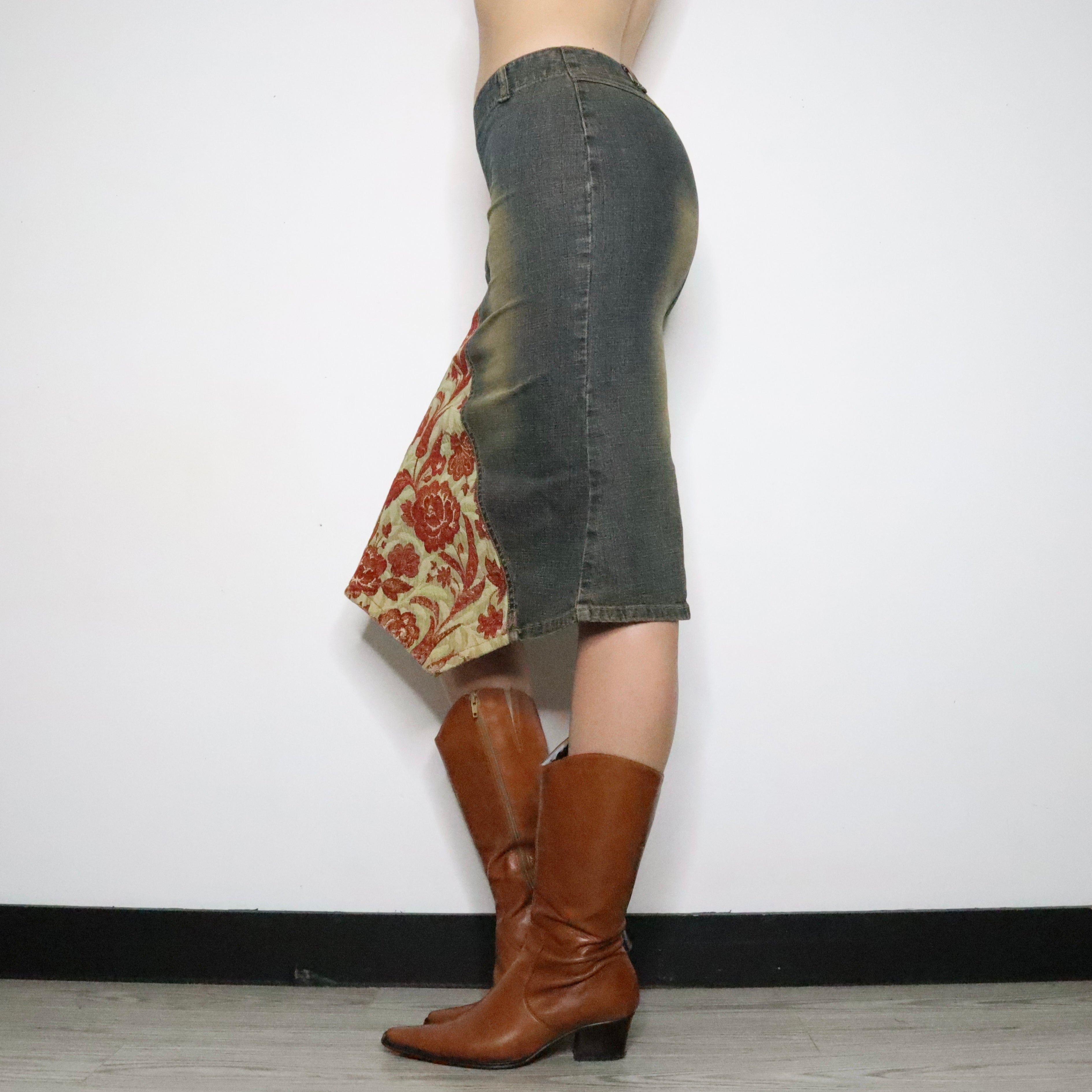 Asymmetrical Midi Skirt (Small)