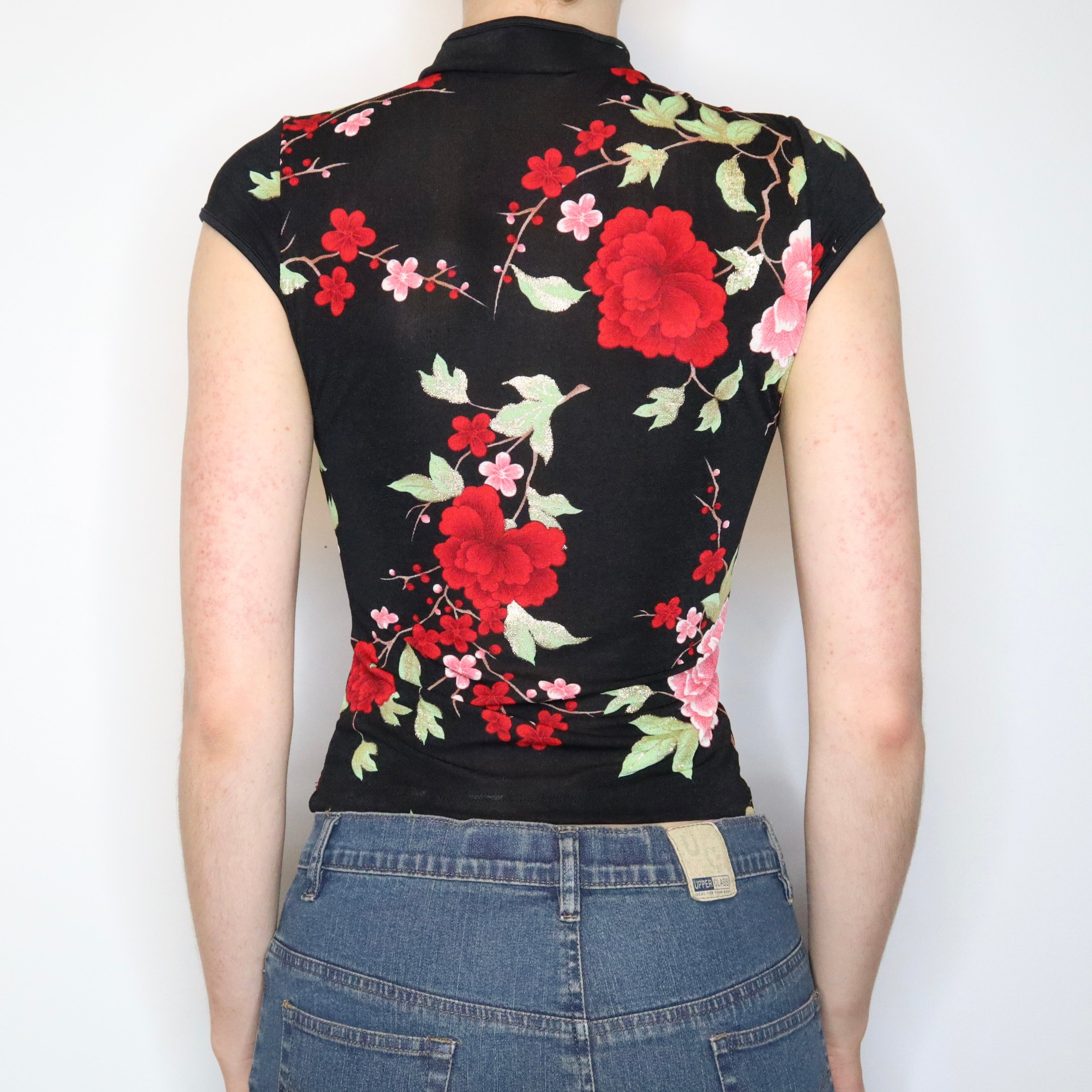 Mandarin Collar Blouse (Small)