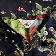 Dragon Print Satin Pants (XS)
