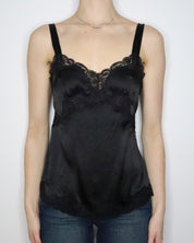 Black Silk Camisole (Medium) 
