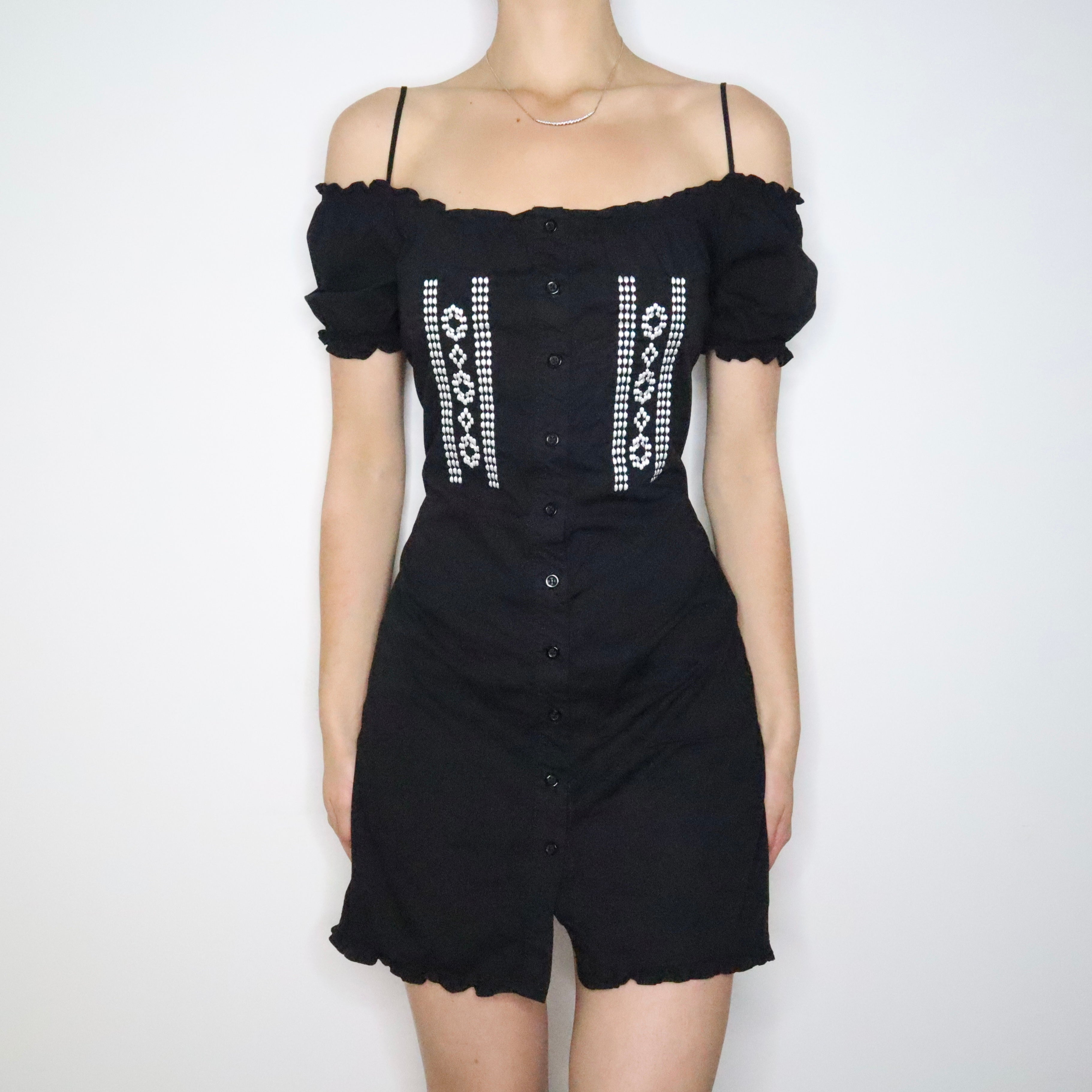 French Milkmaid Dress (M-L)