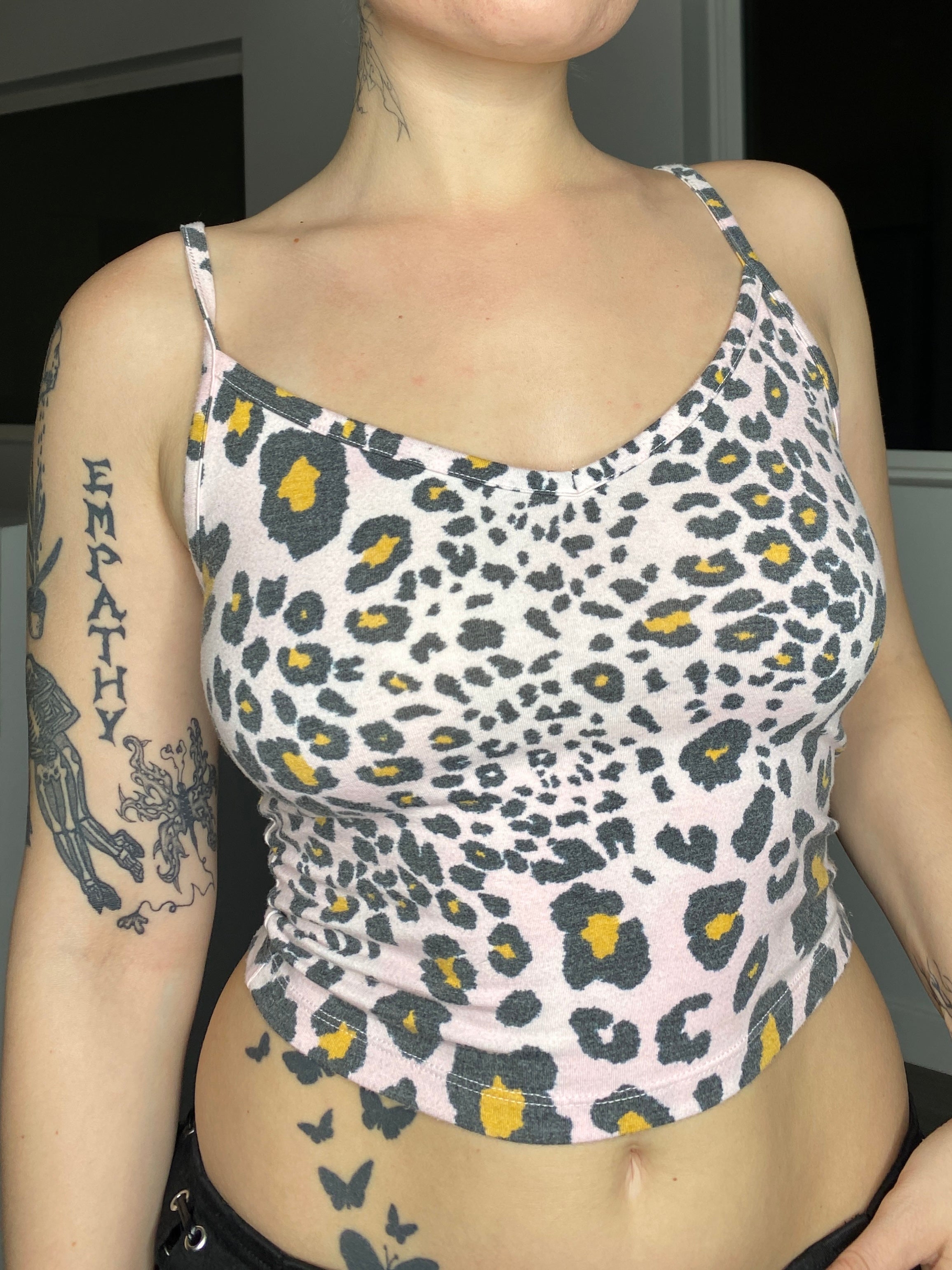 Baby Pink Leopard Tank Top