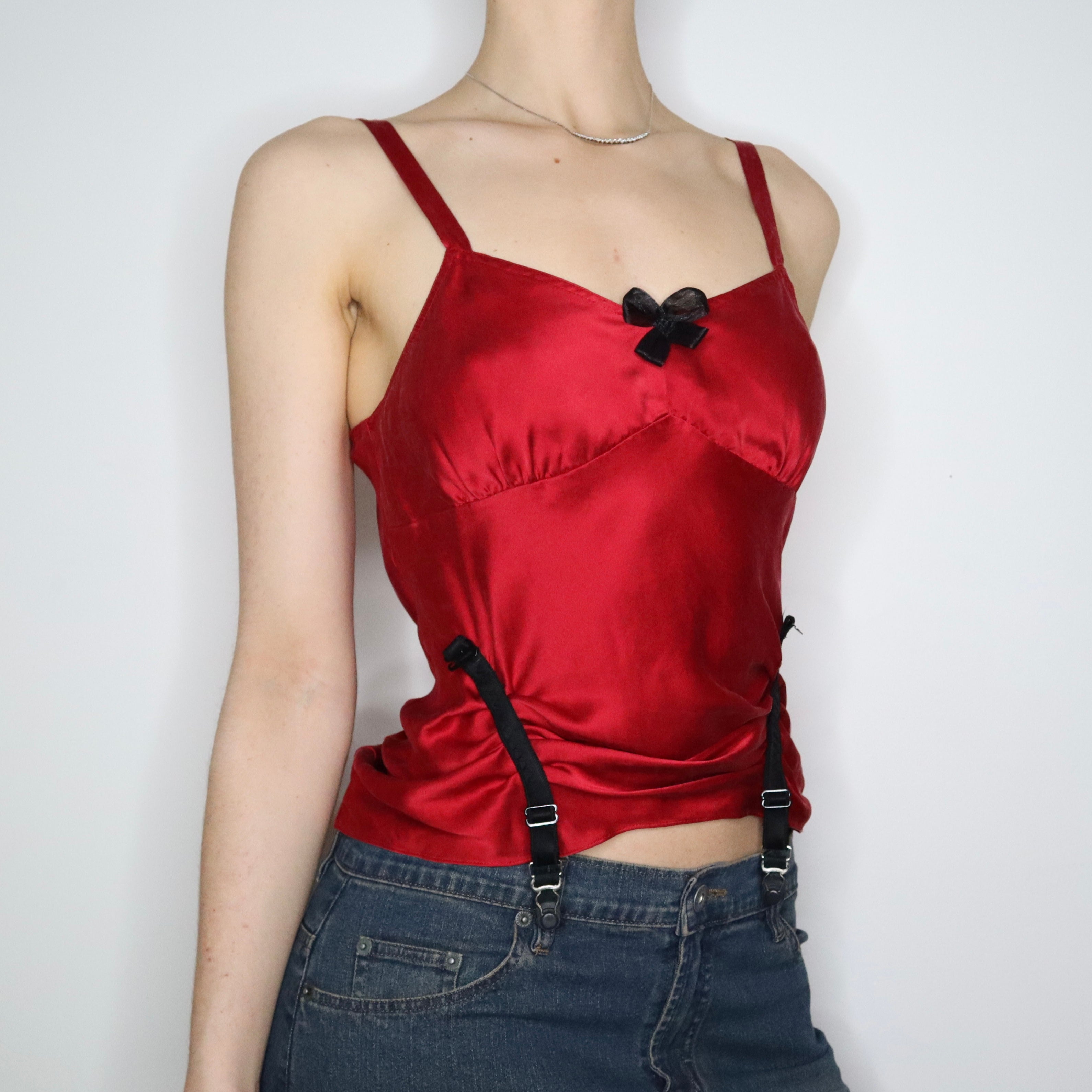 Anne Klein Red Silk Camisole (S-M) 