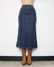 Denim Maxi Skirt (Small) 