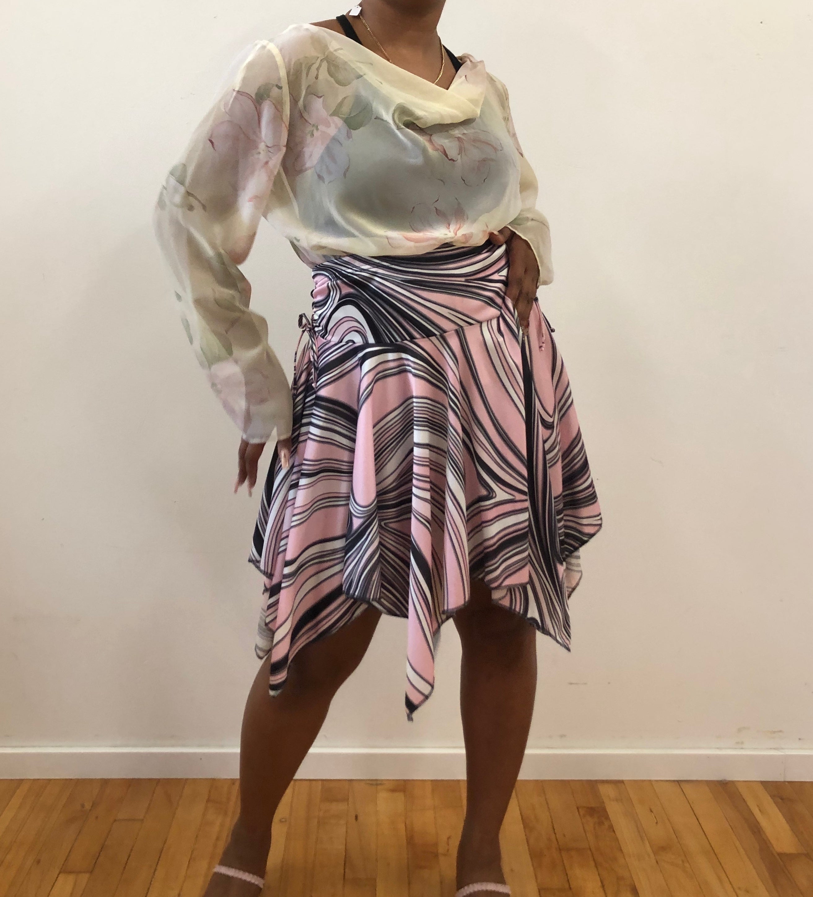 Soft sheer floral top