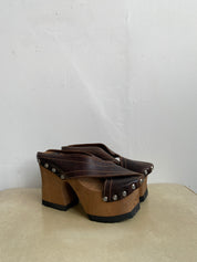 Sz 9 vintage wooden platforms