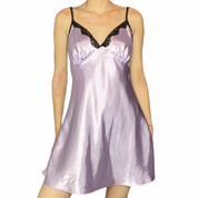 Violet lace slip