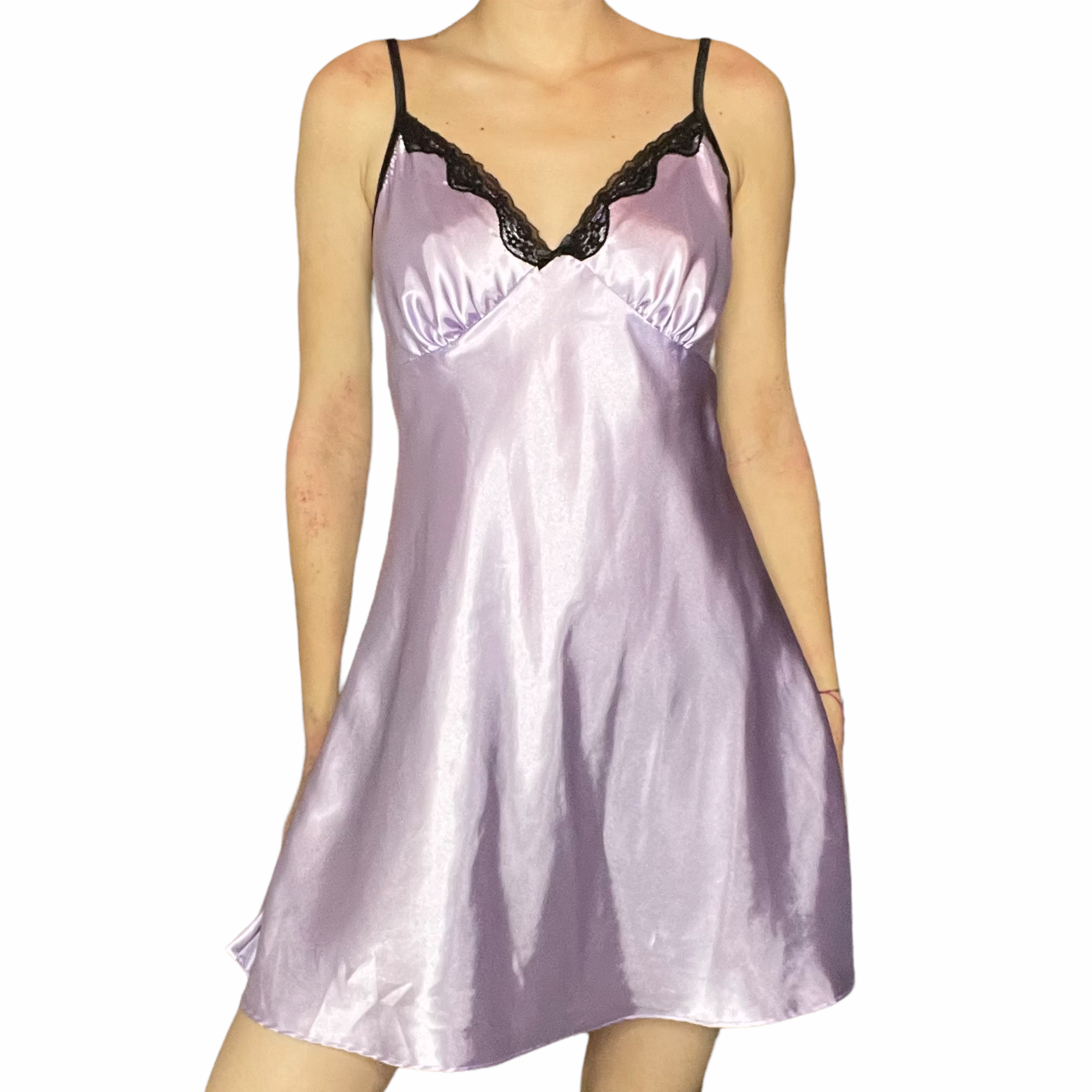 Violet lace slip