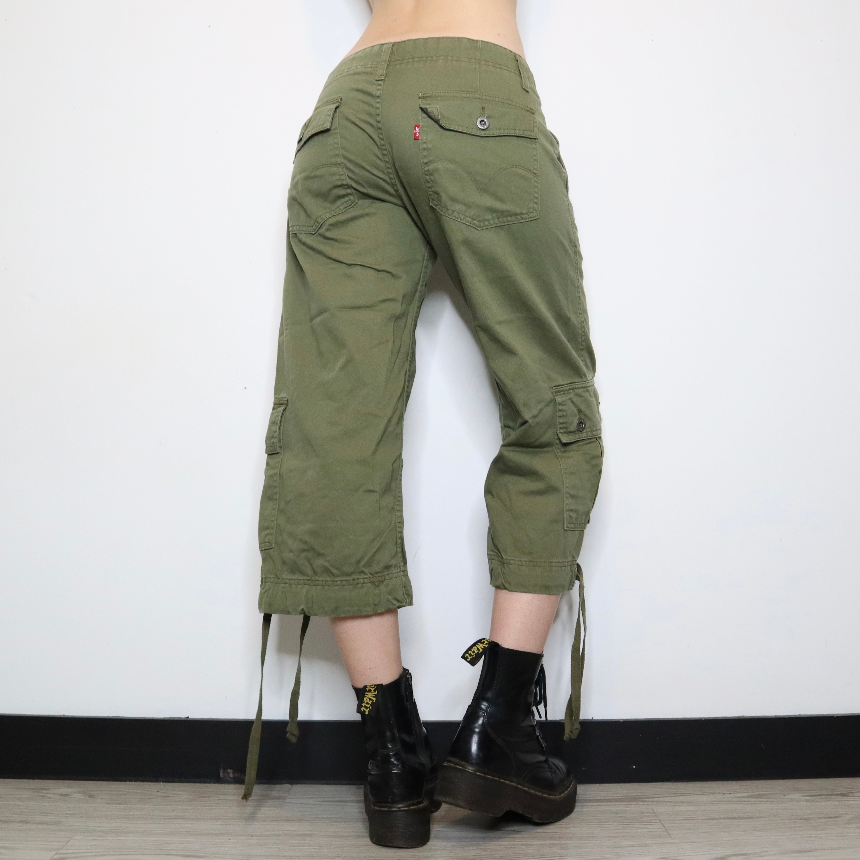 Green Cargo Capris (Medium)