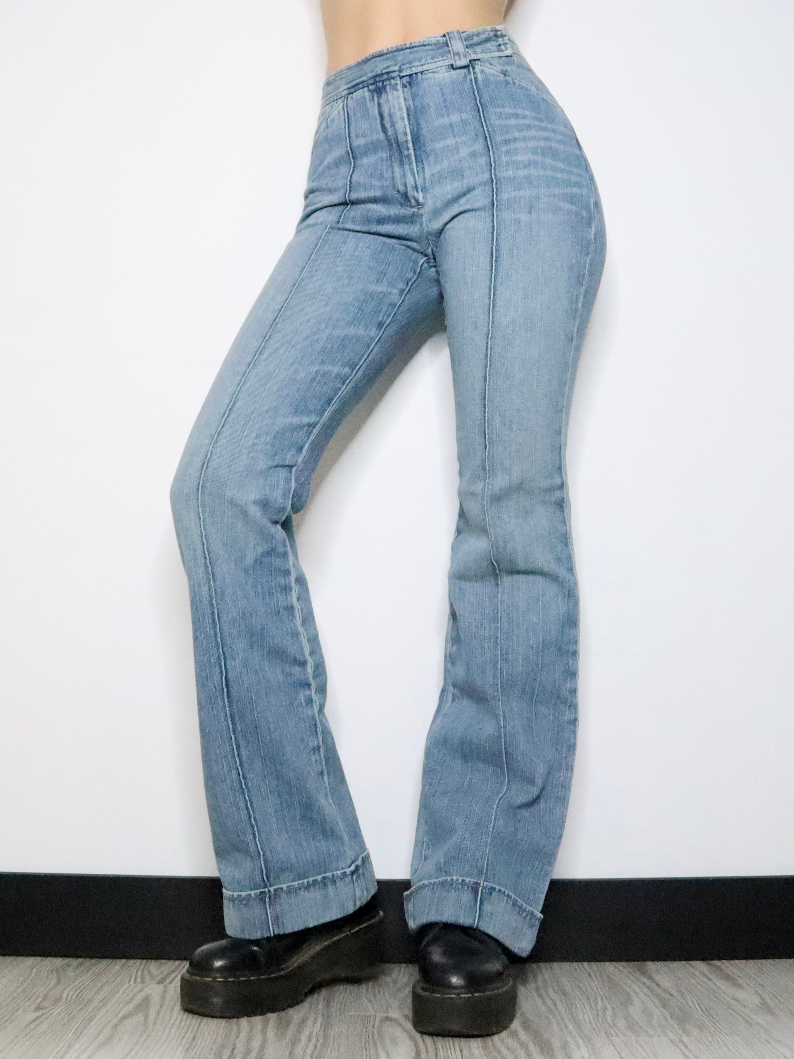 DKNY High Waisted Flare Jeans