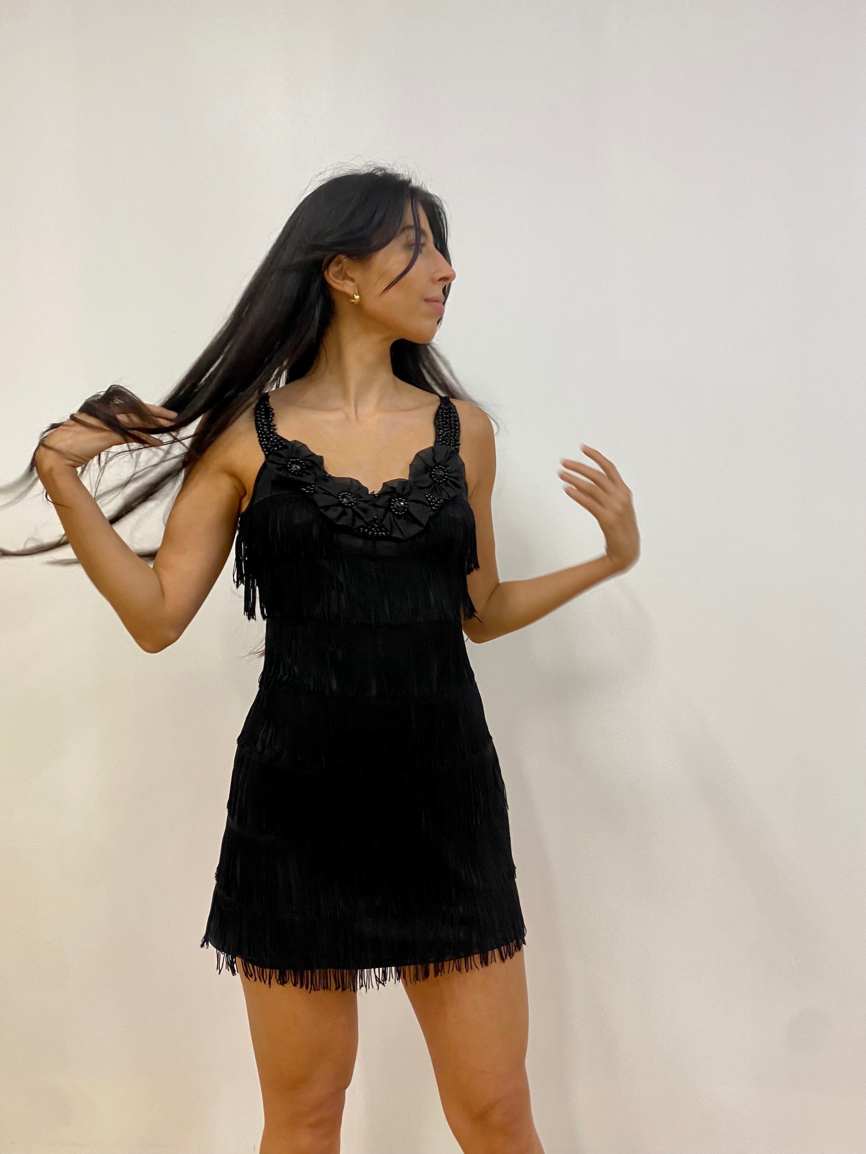 Black Flapper Swish Mini