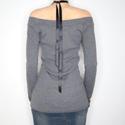 Gray Star Long Sleeve Top (M-L) 