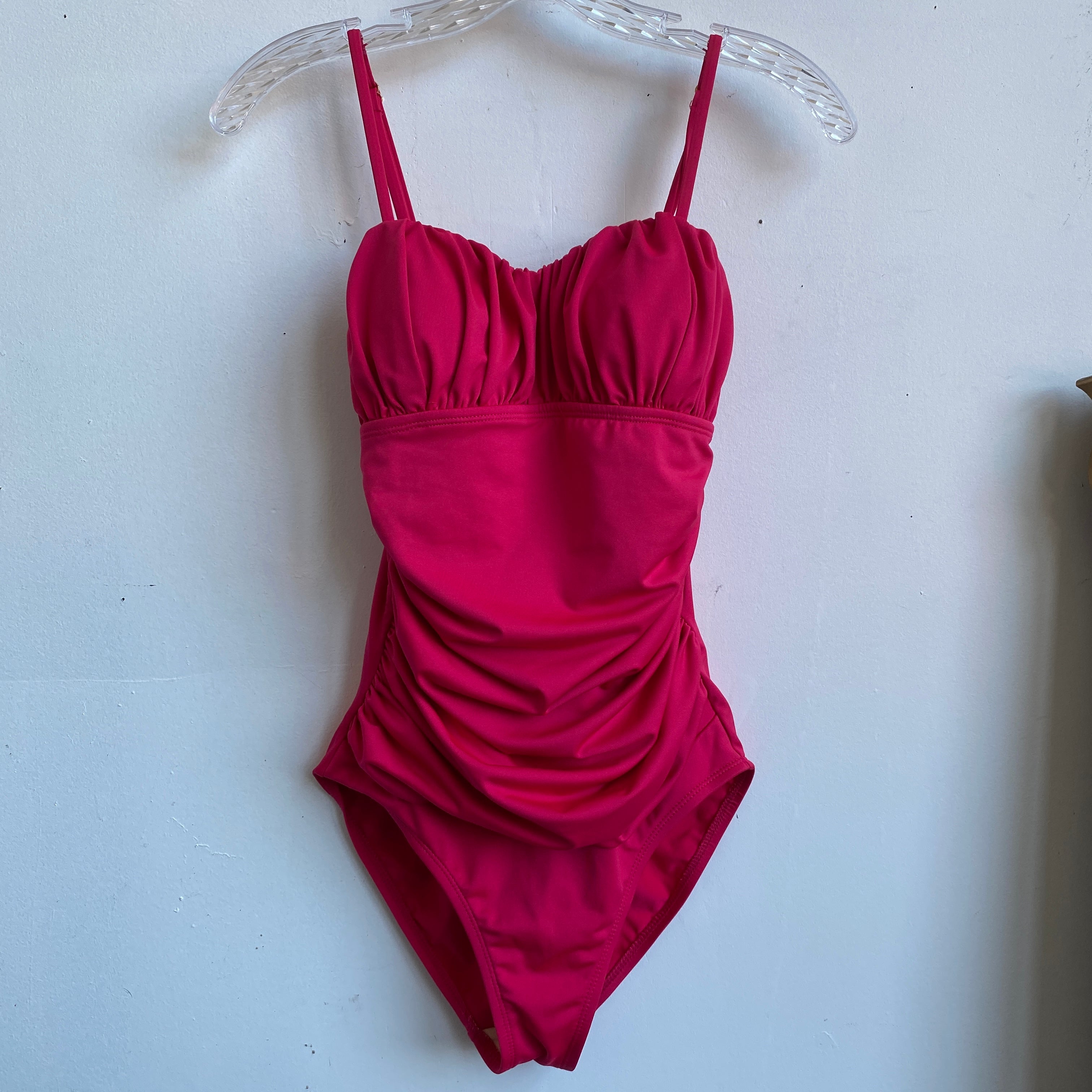 💓 cinched pink swim