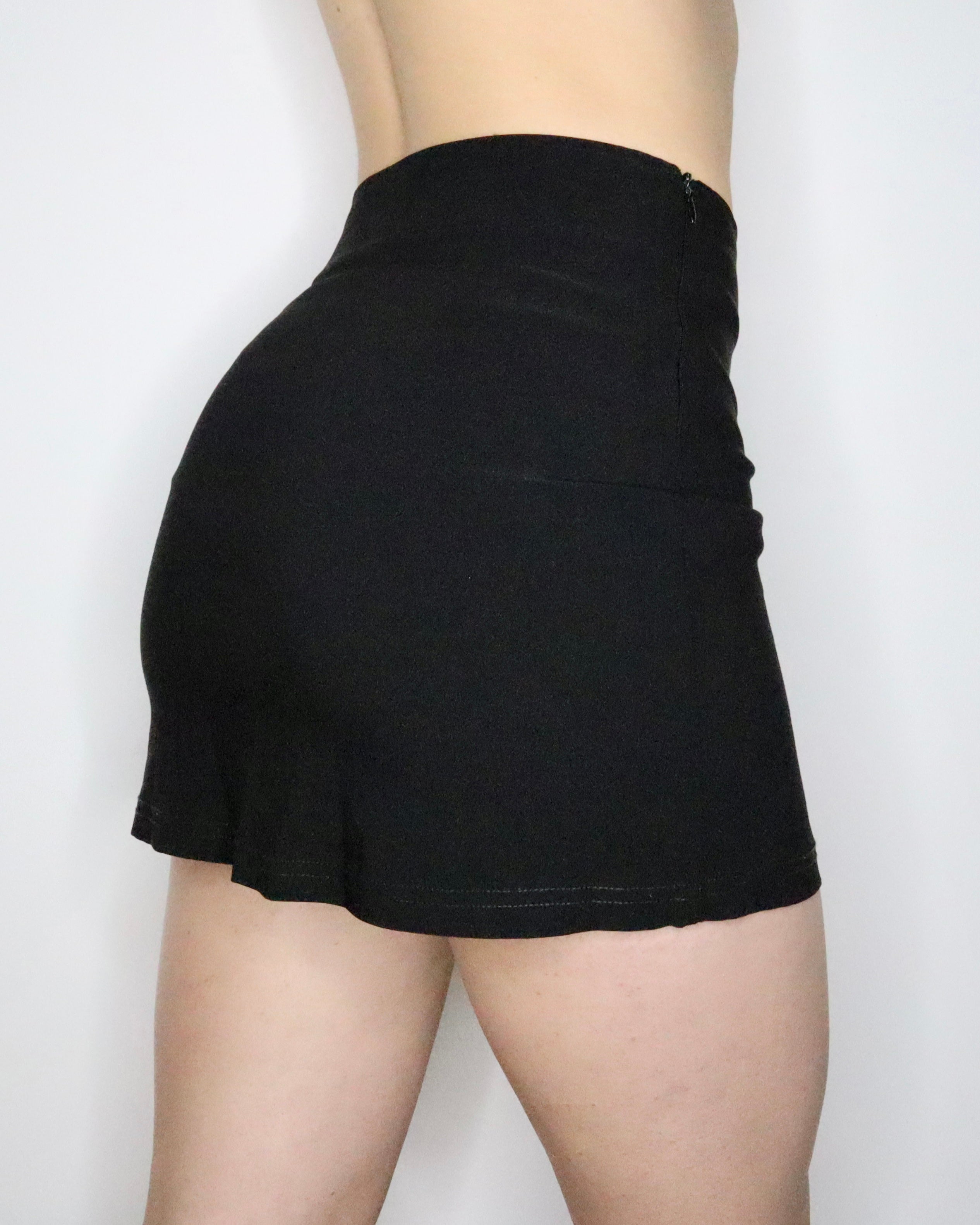 French Black Mini Skirt (Small) 