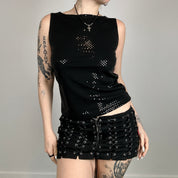90s Sequin Square Neck Tank