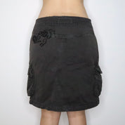 Grunge Cargo Midi Skirt (Medium) 