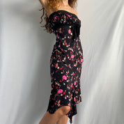 00s Shoe + purse midi dress